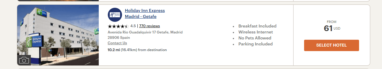 IHG booking